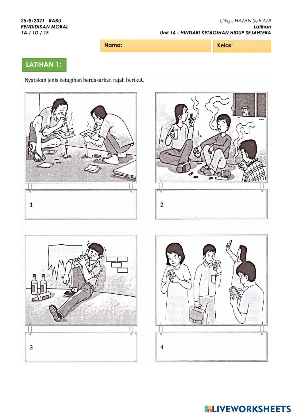 LATIHAN 1 Unit 14 - HINDARI KETAGIHAN HIDUP SEJAHTERA