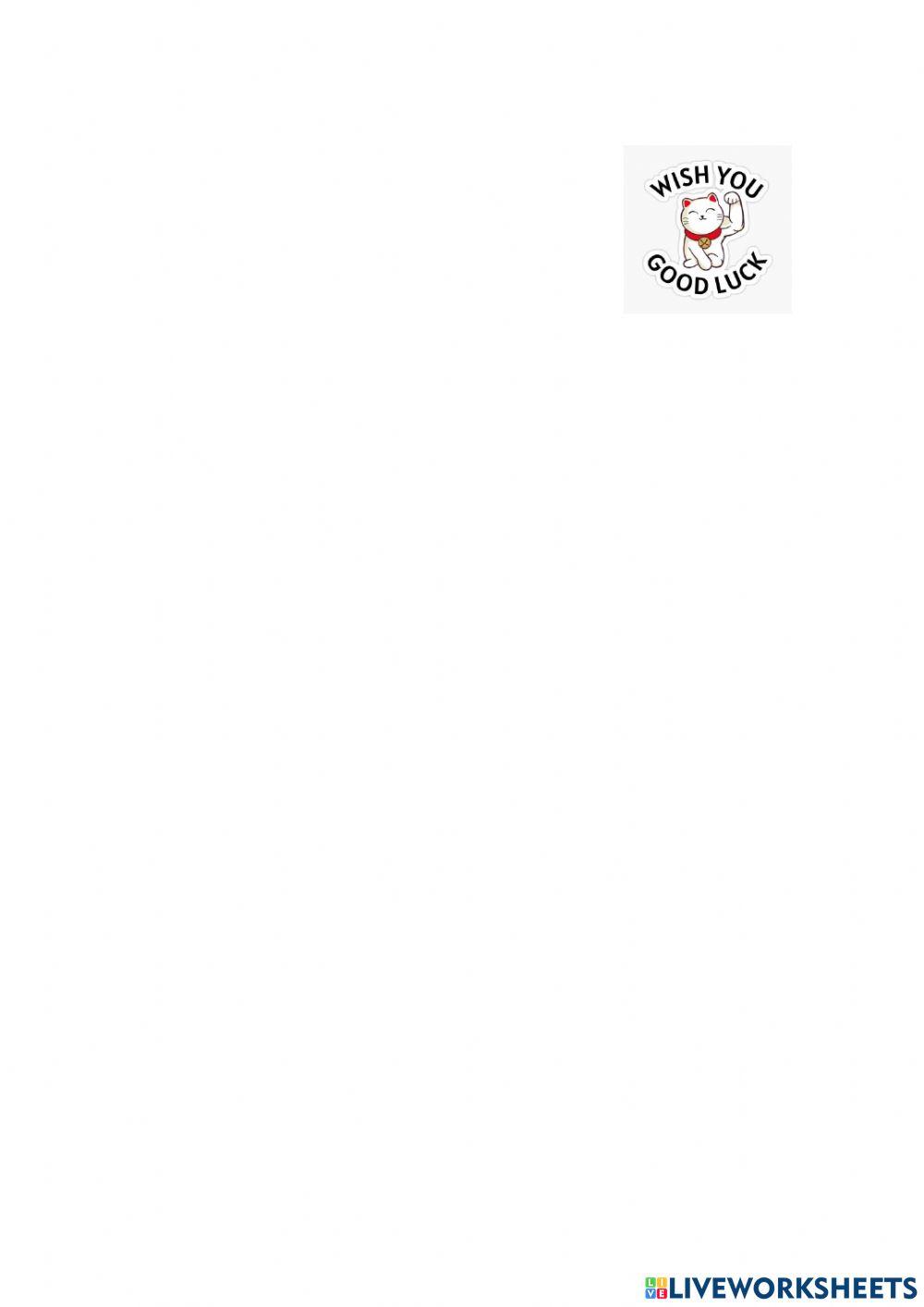 TP20 - PET - Reading Comprehension