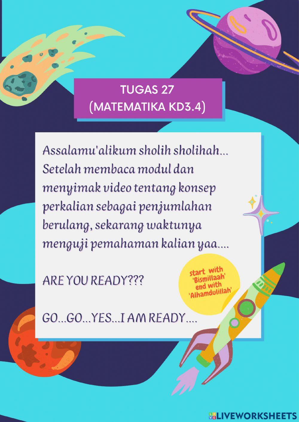 Konsep perkalian (TUGAS 27 MTK KD3.4)