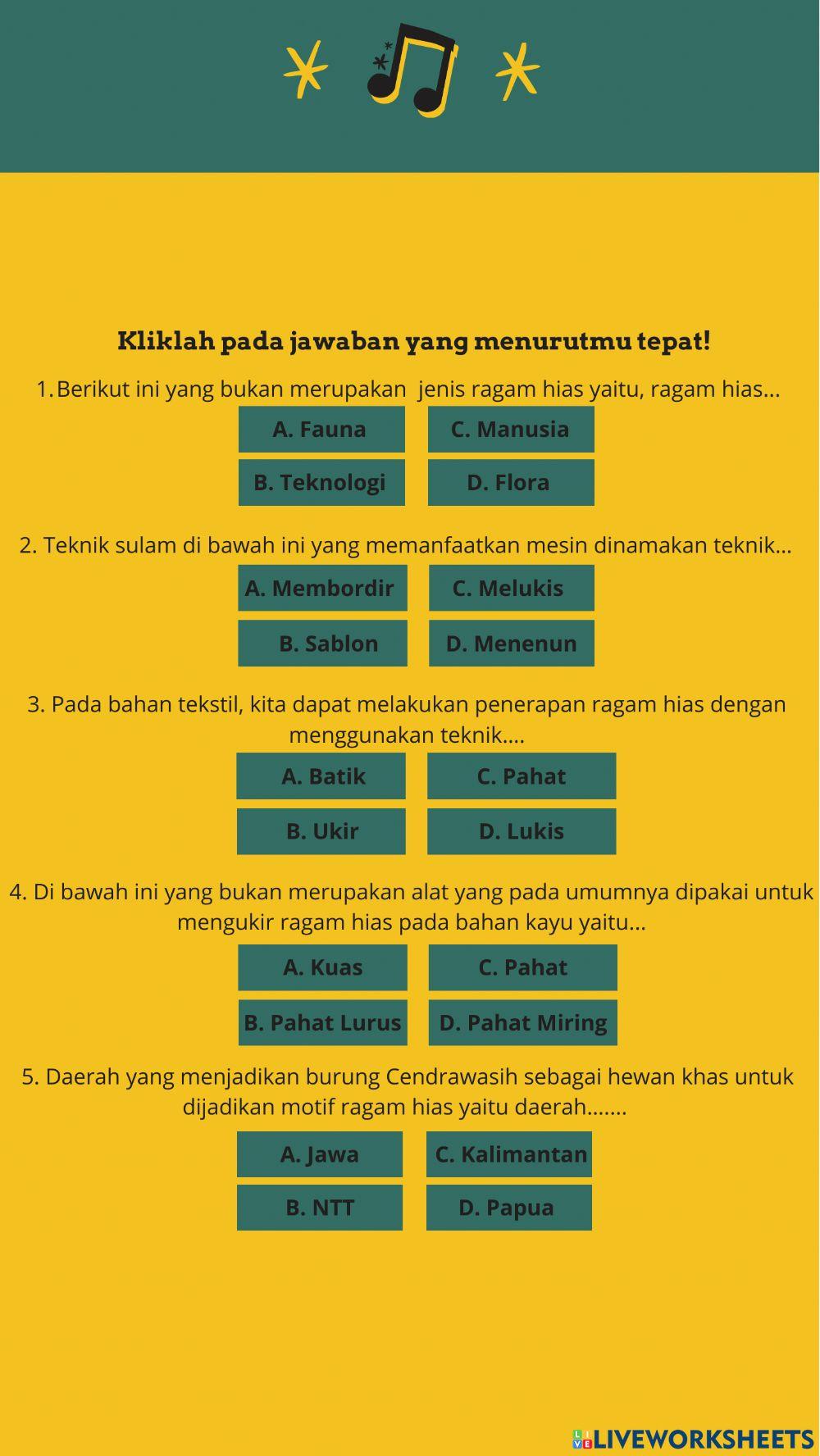 Menggambar Ragam Hias