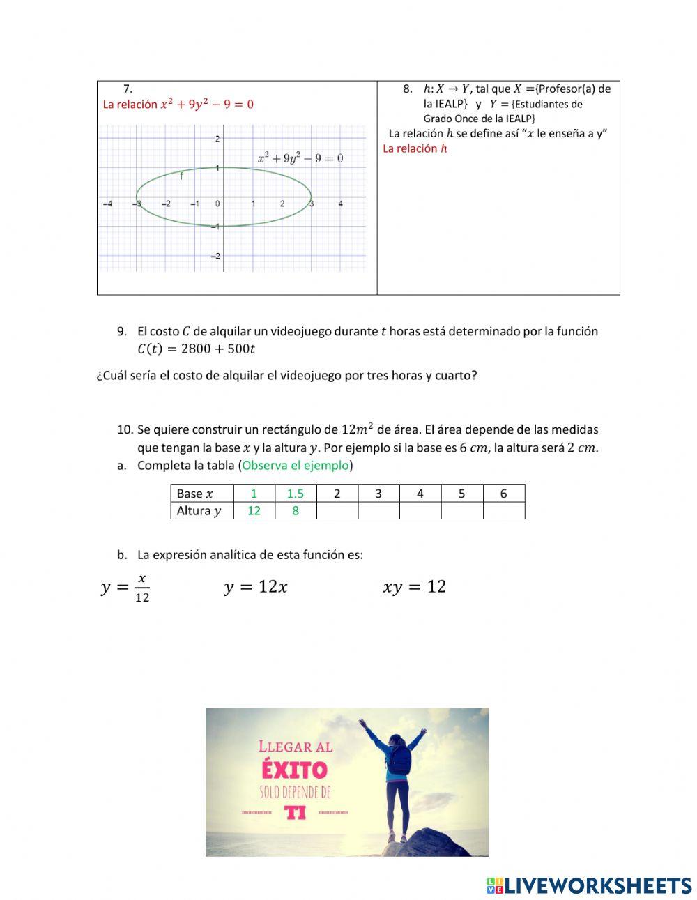 Relaciones Vs Funciones