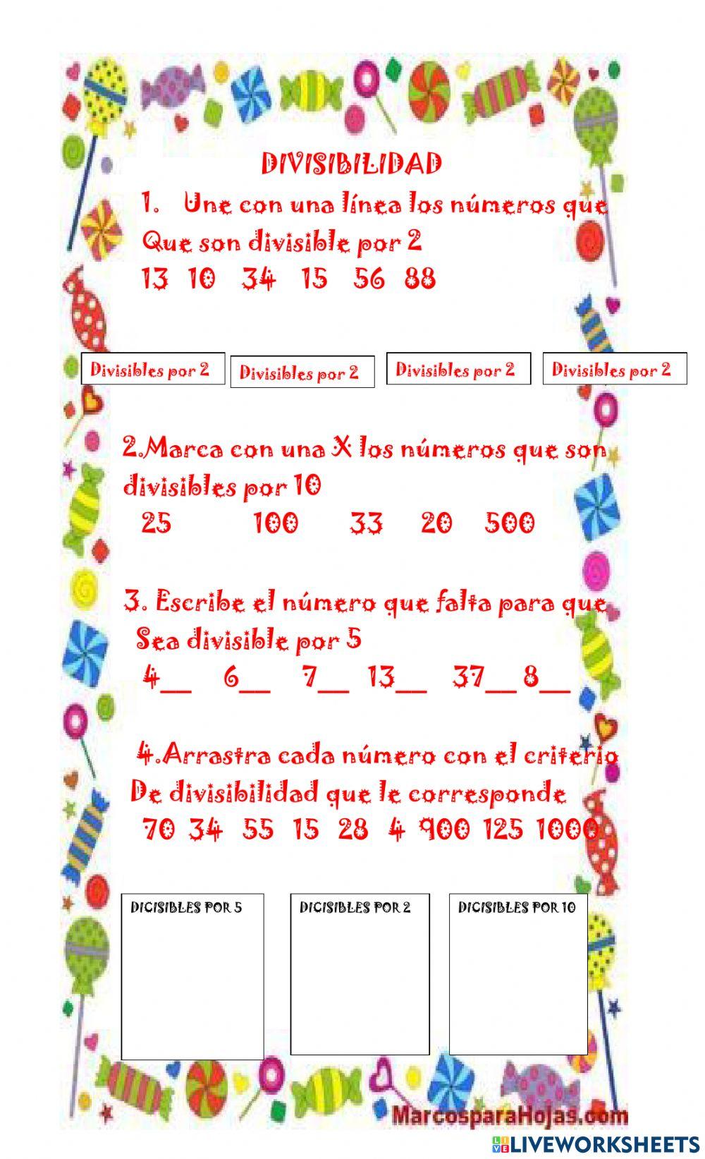 Criterios de divisibilidad