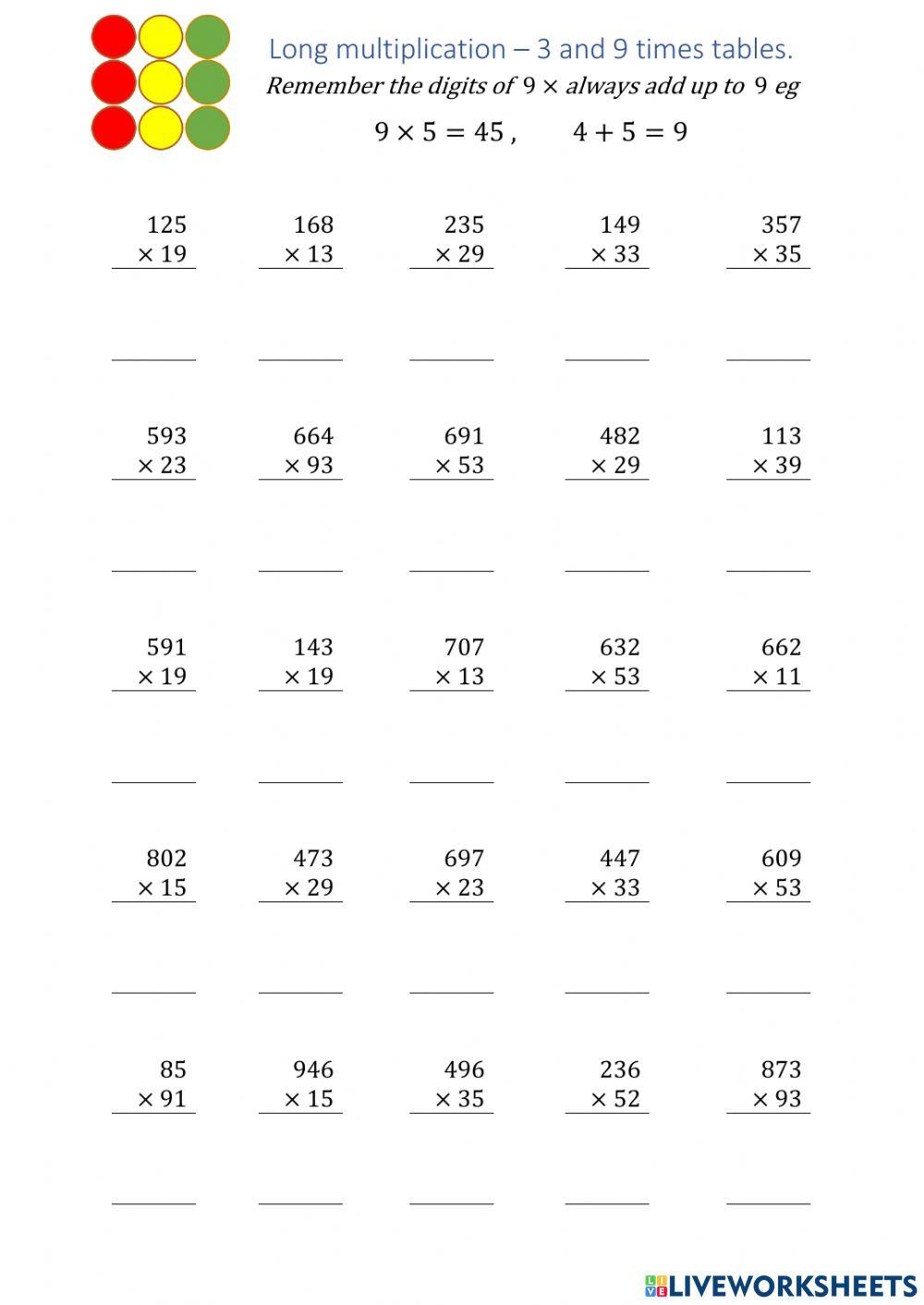 1306266 Long Multiplication Candida Duff