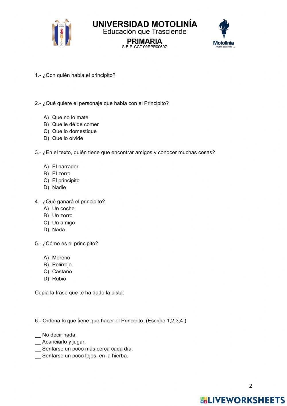 Comprensión lectora