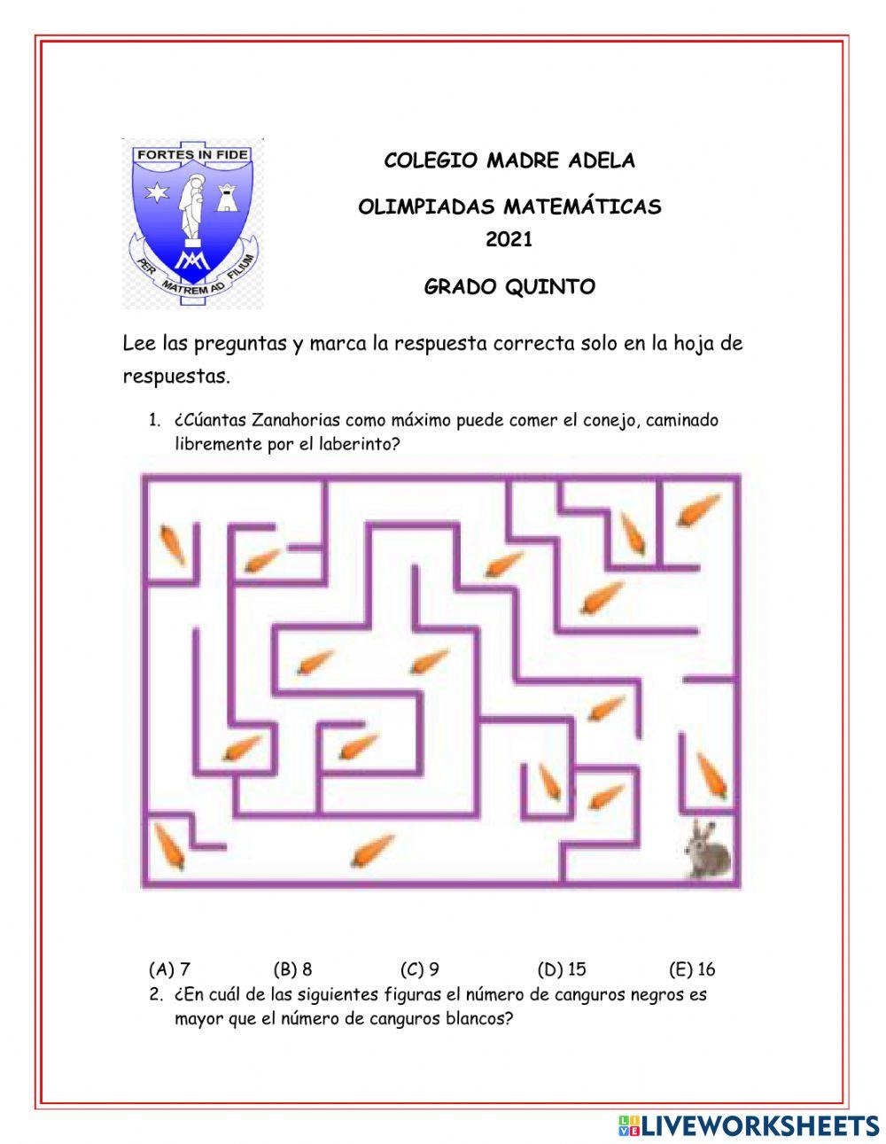 Olimpiadas matemáticas