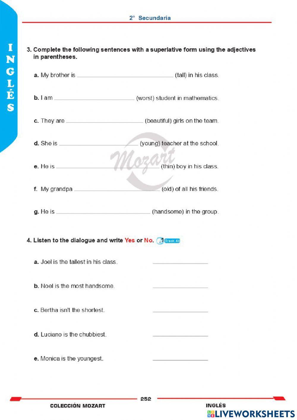 Unidad 6 - inglés 2°