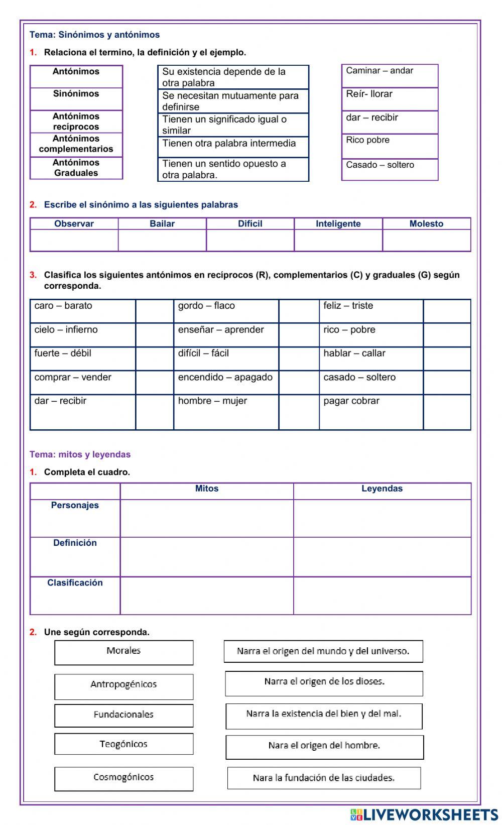 Nivelación  grado quinto- Tercer bimestre
