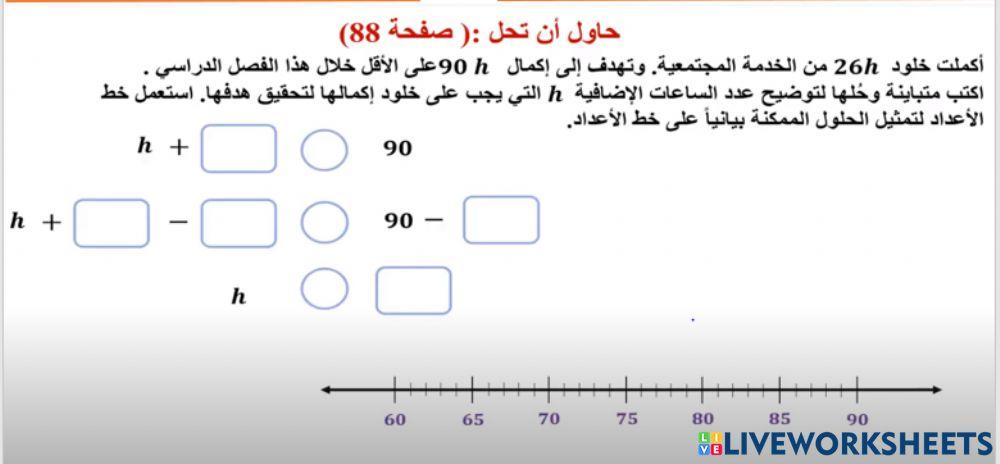 حل متباينة خطية