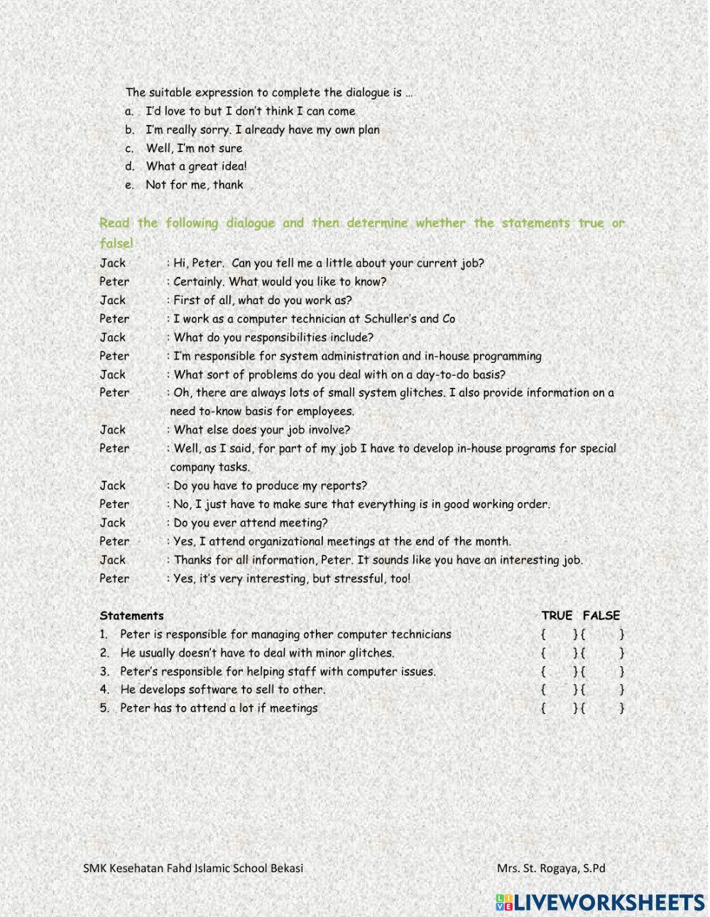 Asking and giving suggestion and offering