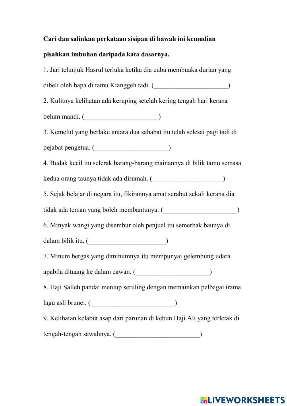 Kata imbuhan sisipan