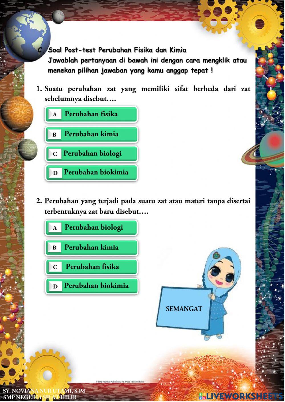 E - LKPD Perubahan Fisika dan Kimia