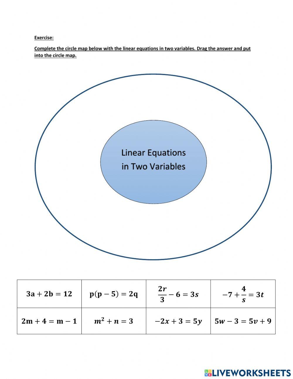 3759010 | LINEAR EQUATION IN TWO VARIABLES