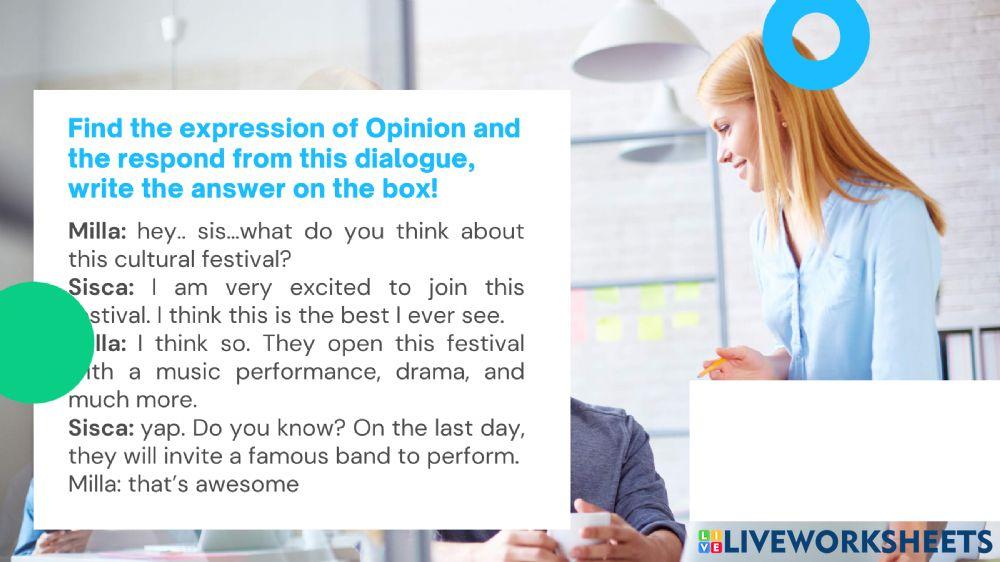 Expression of Opinion