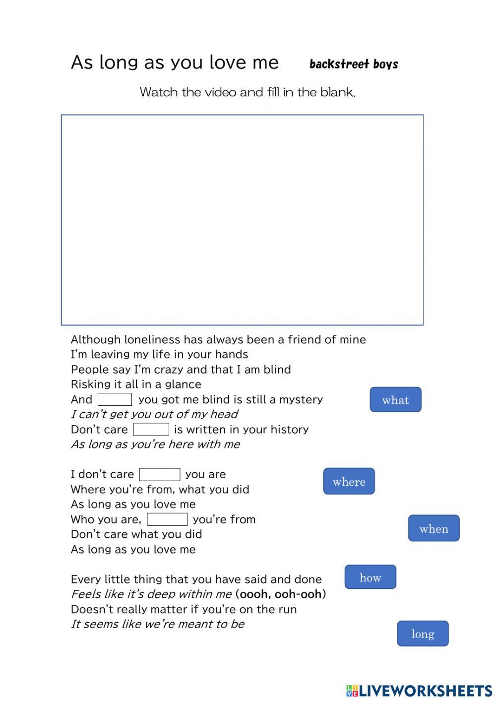 Listening backstreet boys