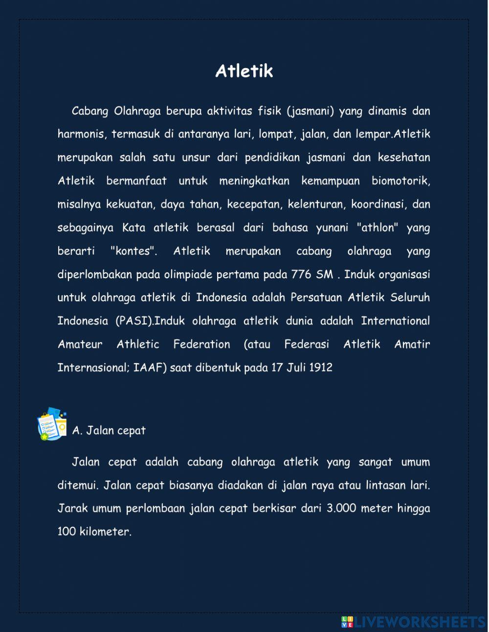 Atletik kelas 7 bagian 1