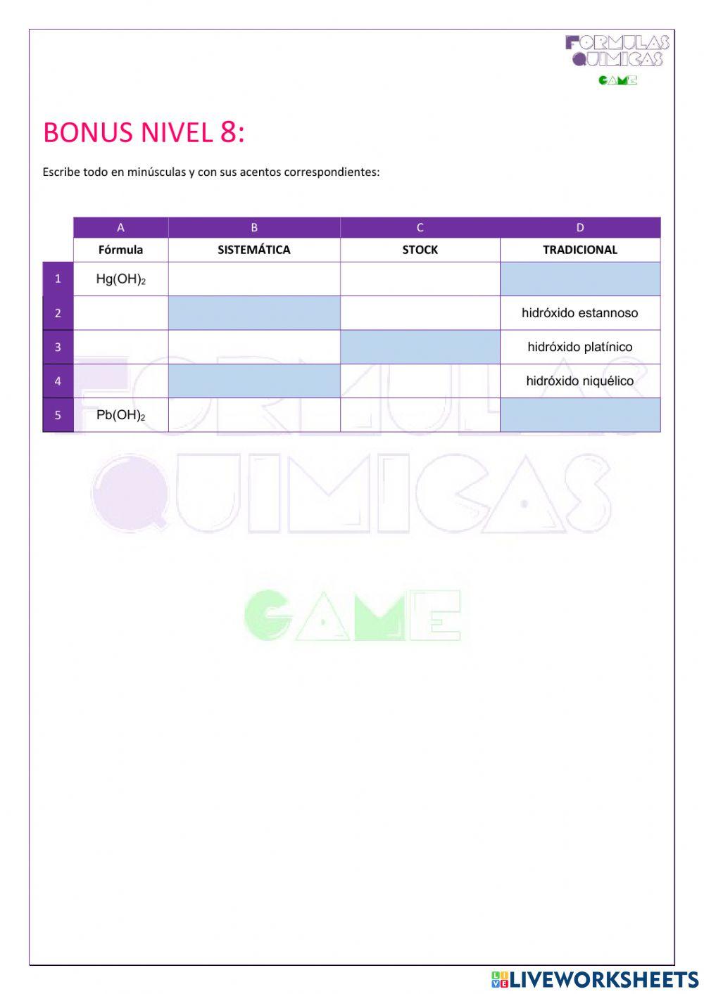 BONUS NIVEL 8