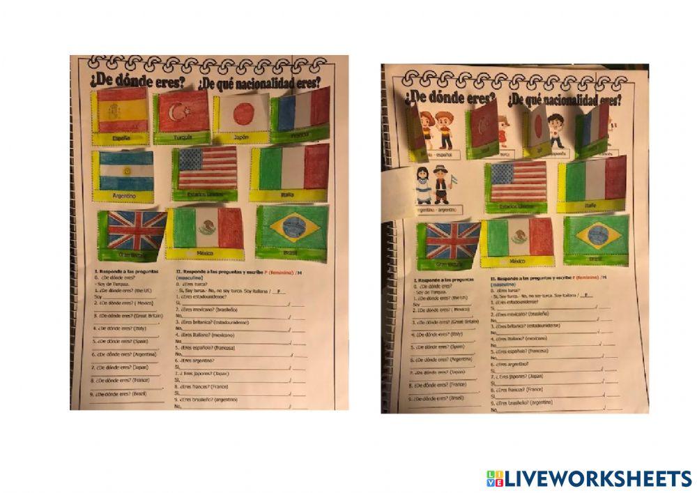 Países y nacionalidades
