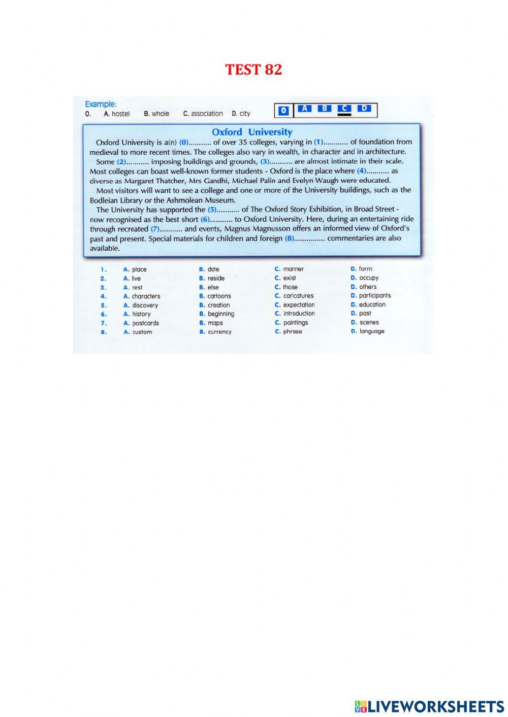 Use of English part 1 - Test 79-86