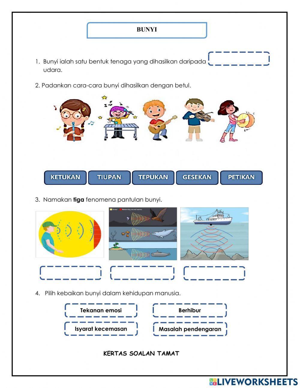 Ujian Pertengahan Tahun Sains Tahun 4