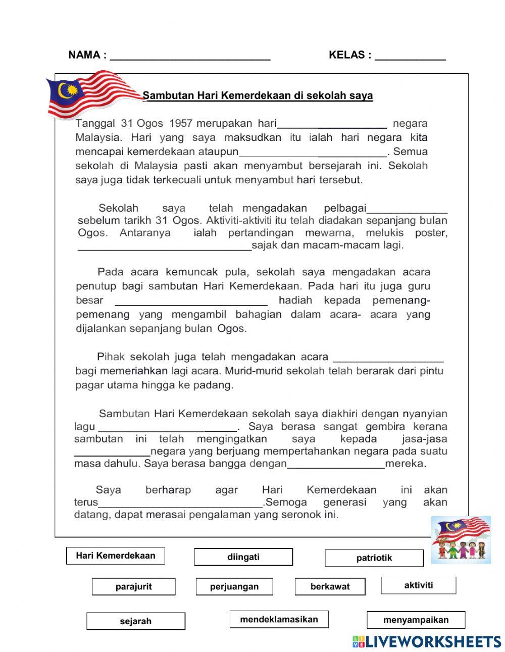 Karangan Sambutan Hari kemerdekaan Di Sekolah