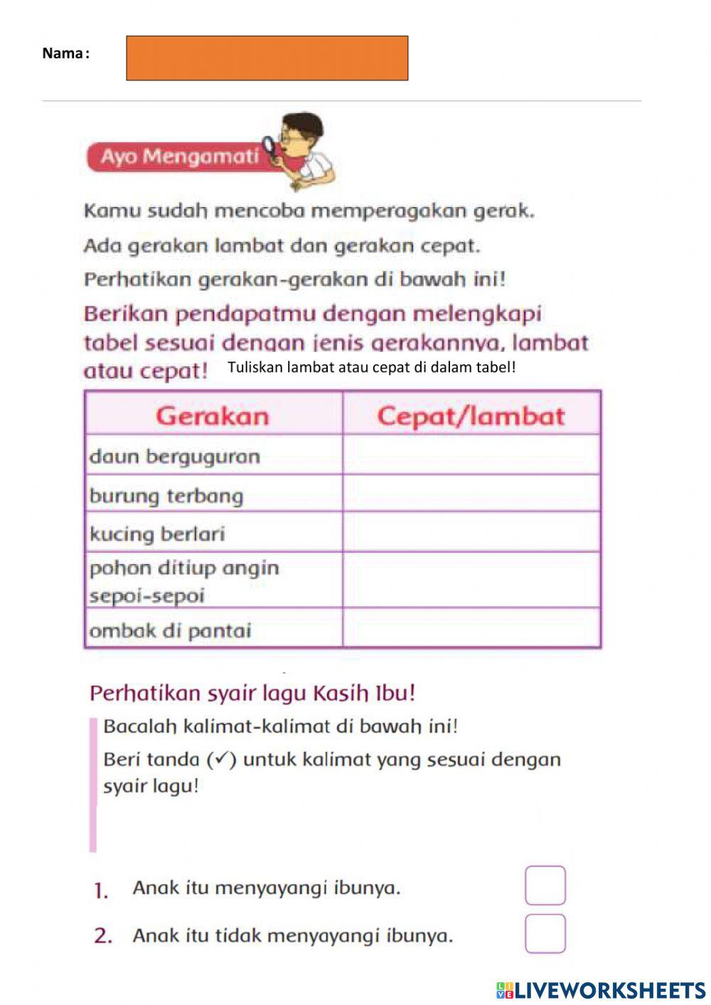 Gemar bernyanyi dan menari