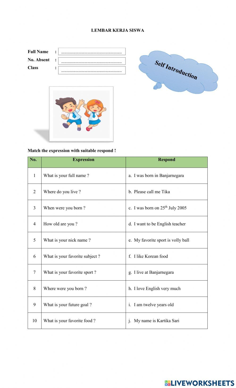 LKPD Self Introduction