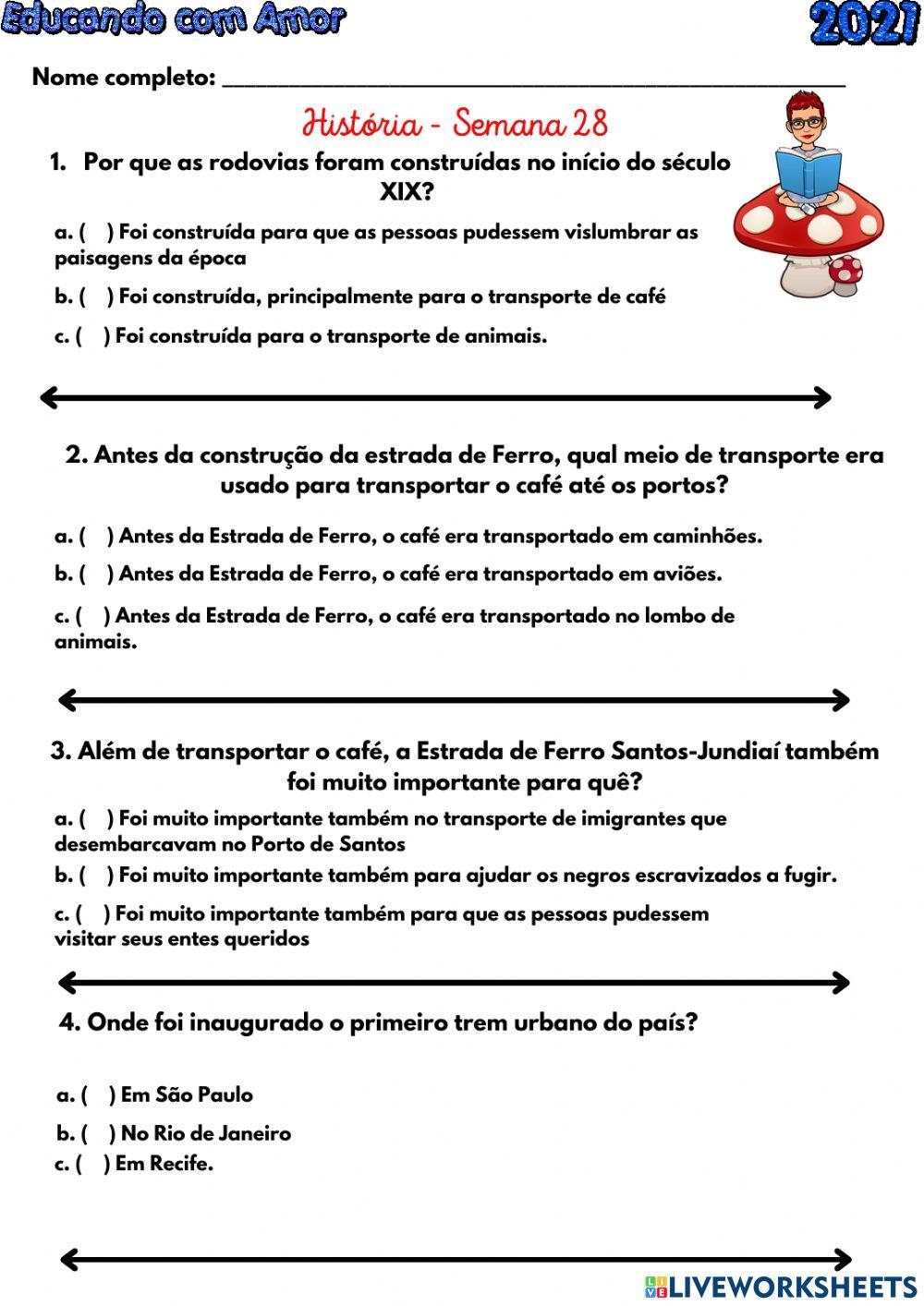 “O Transporte do café e as ferrovias”