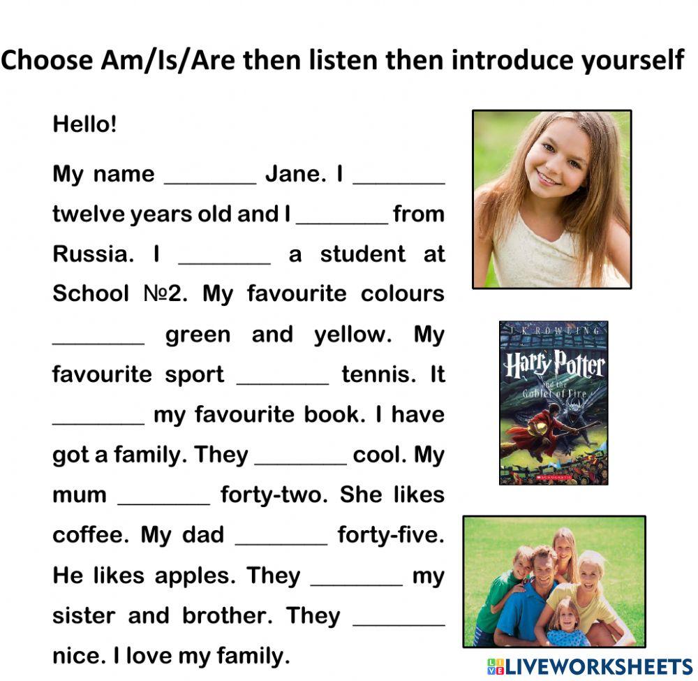 Pronounce and am is are