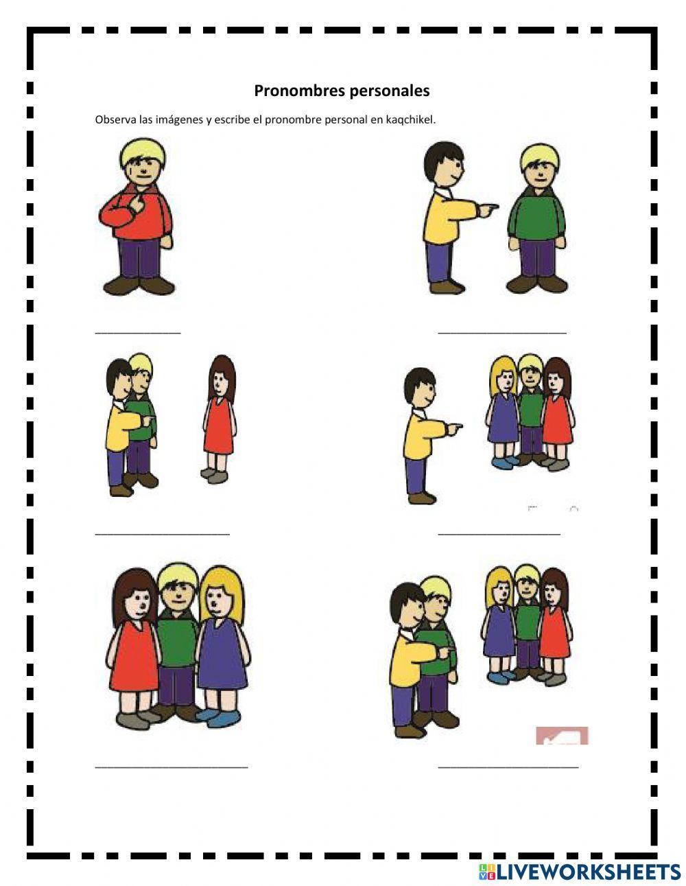 Colores y Pronombres en kaqchikel