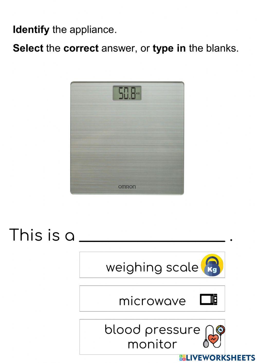 Understanding digital weighing scales