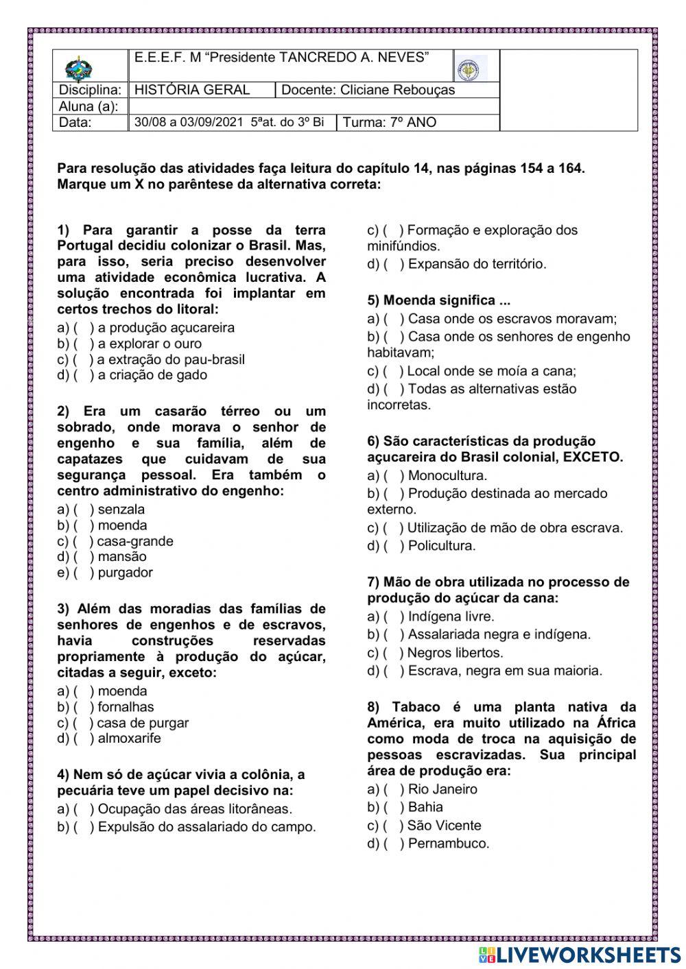 Economia açucareira no Brasil colonial