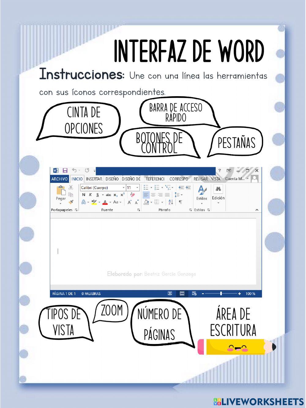 Interfaz de Word Interfaz de Word
