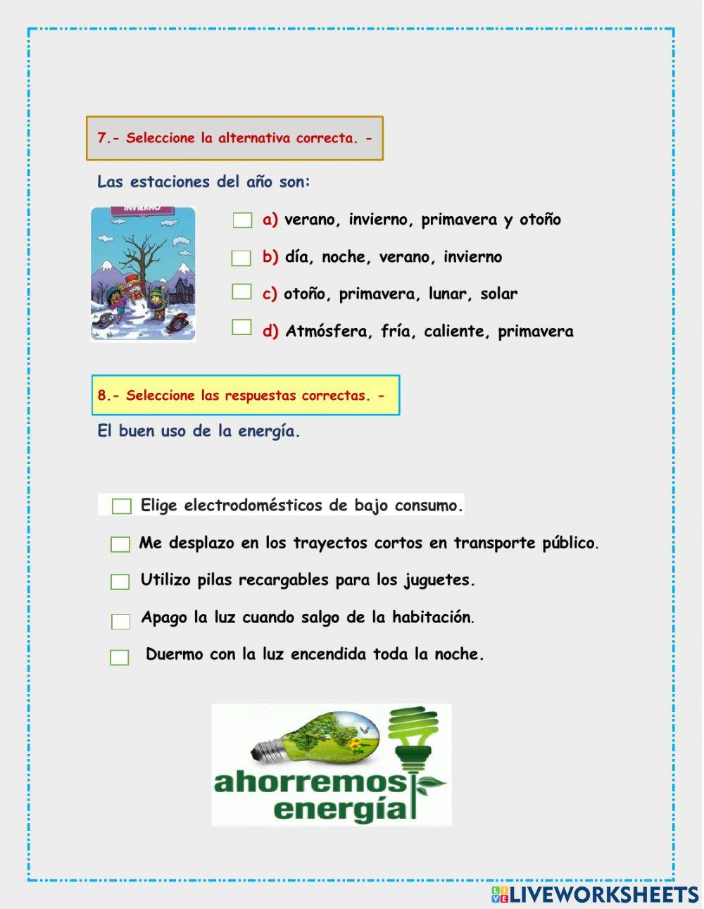 Evaluación diagnóstica de ciencias 3