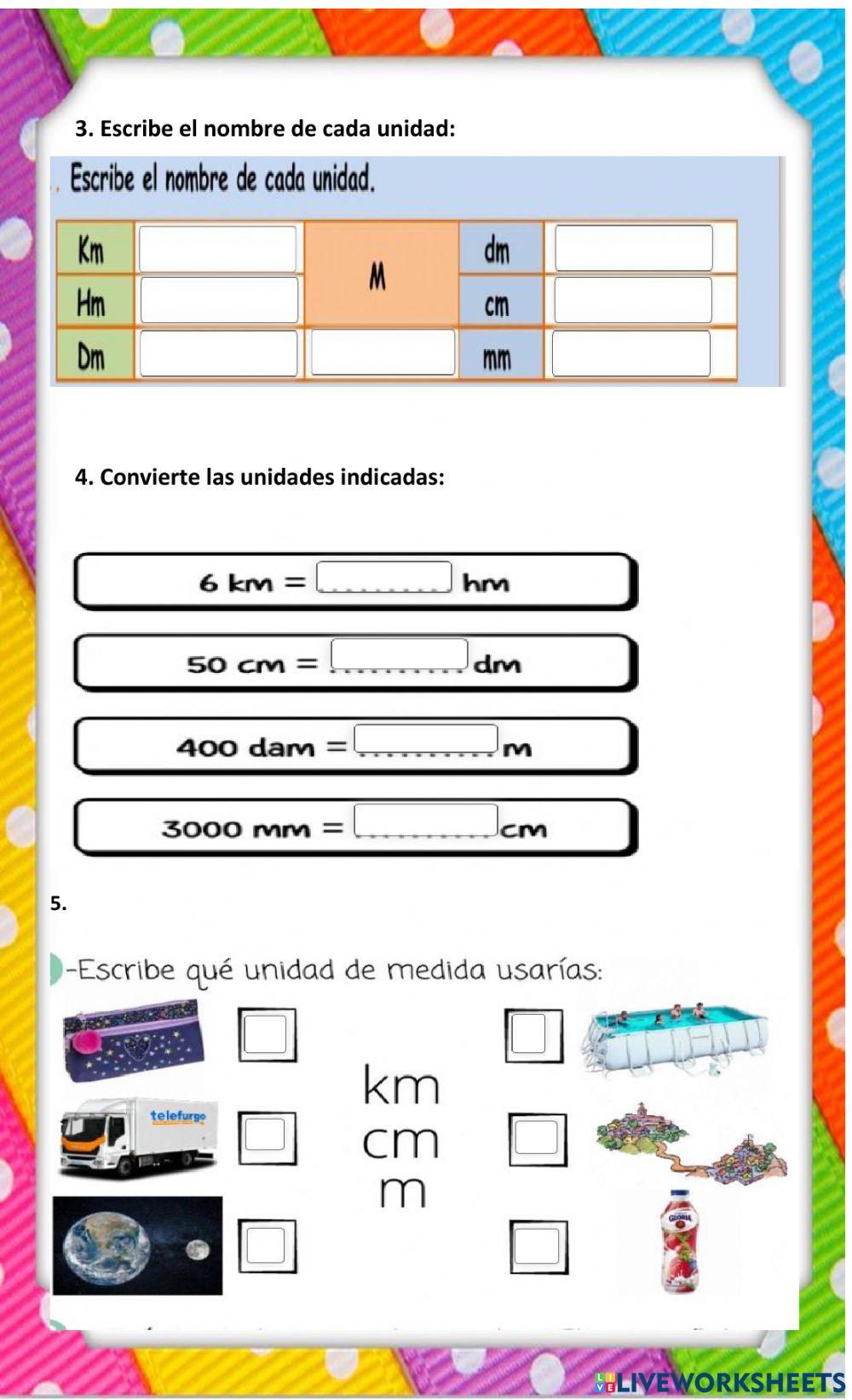 Evaluación geometría tercero