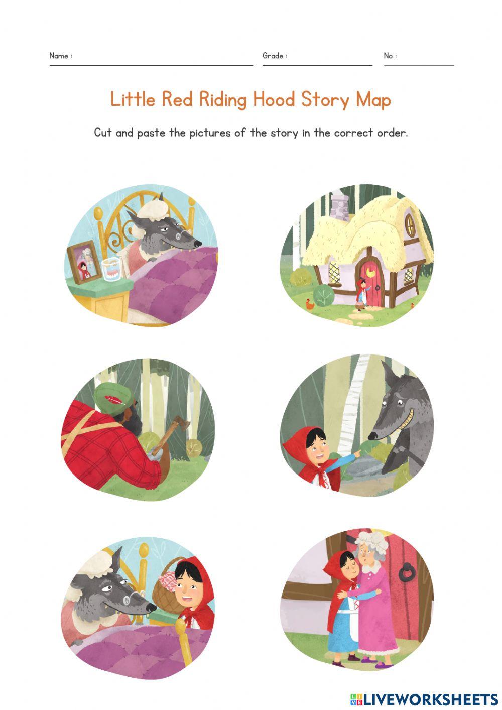 Little red riding hood story map