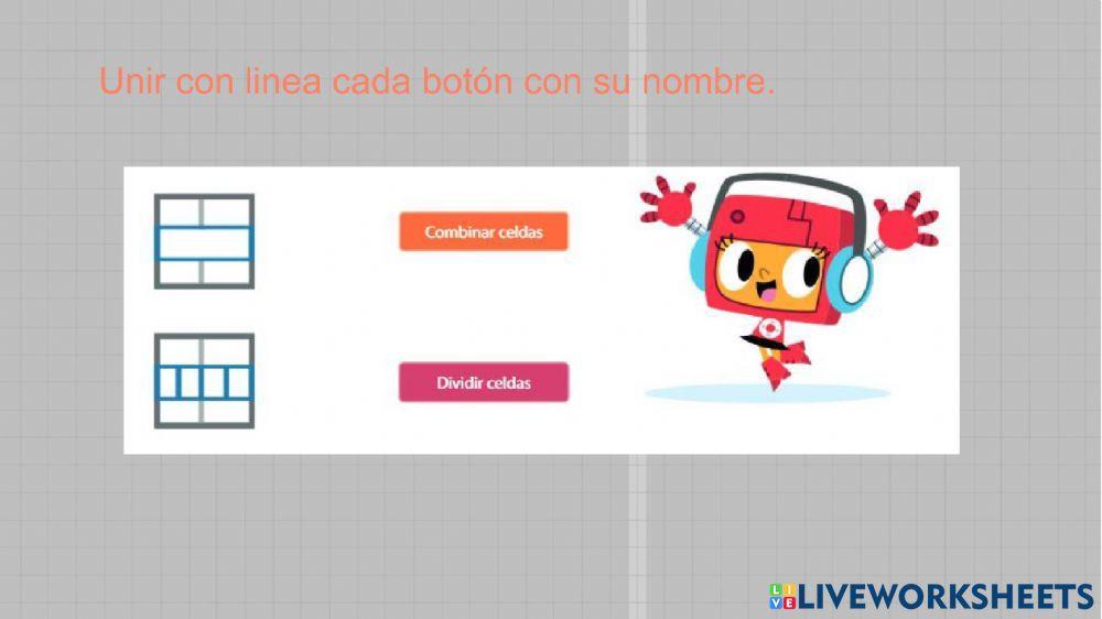 Combinar y dividir celdas