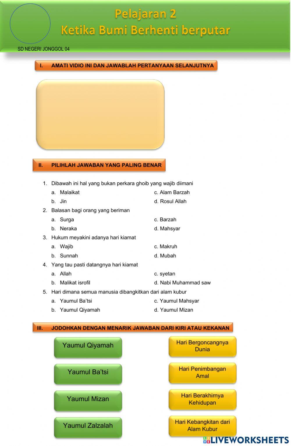 Tugas : Ketika Bumi Berhenti Berputar