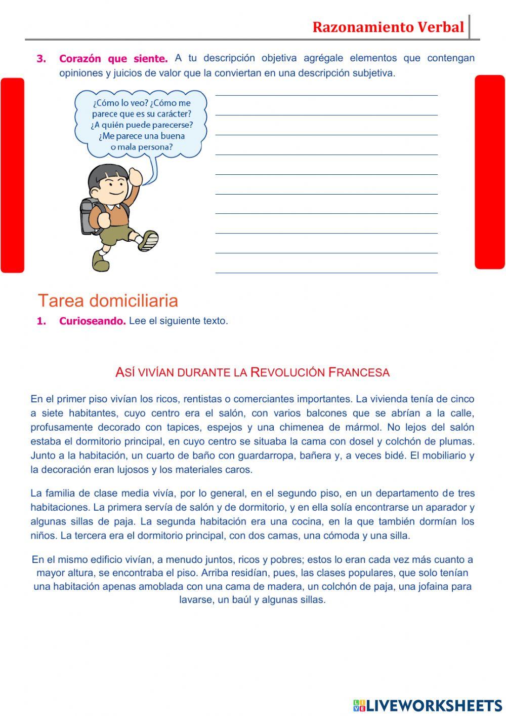 Ejemplos de textos  descriptivos