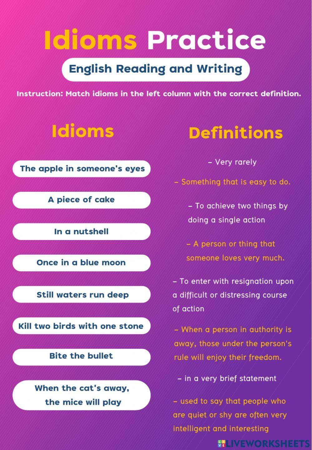 Idioms Matching