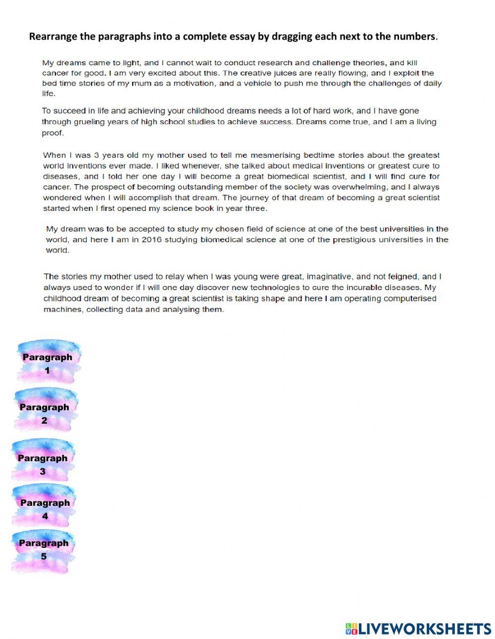 Writing: A dream comes true