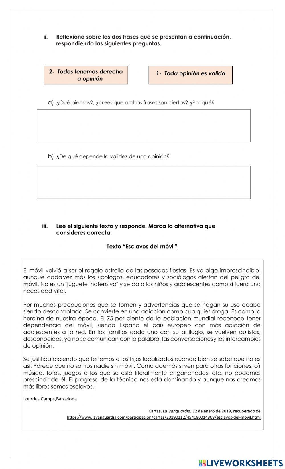 Guía evaluada texto argumentativo