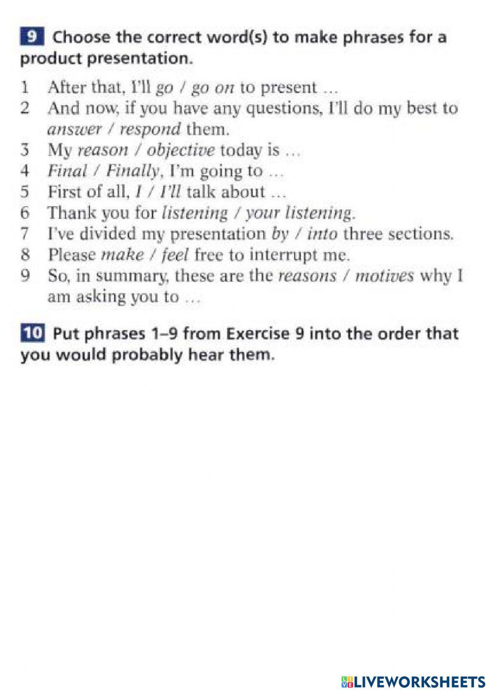 Products and packaging test