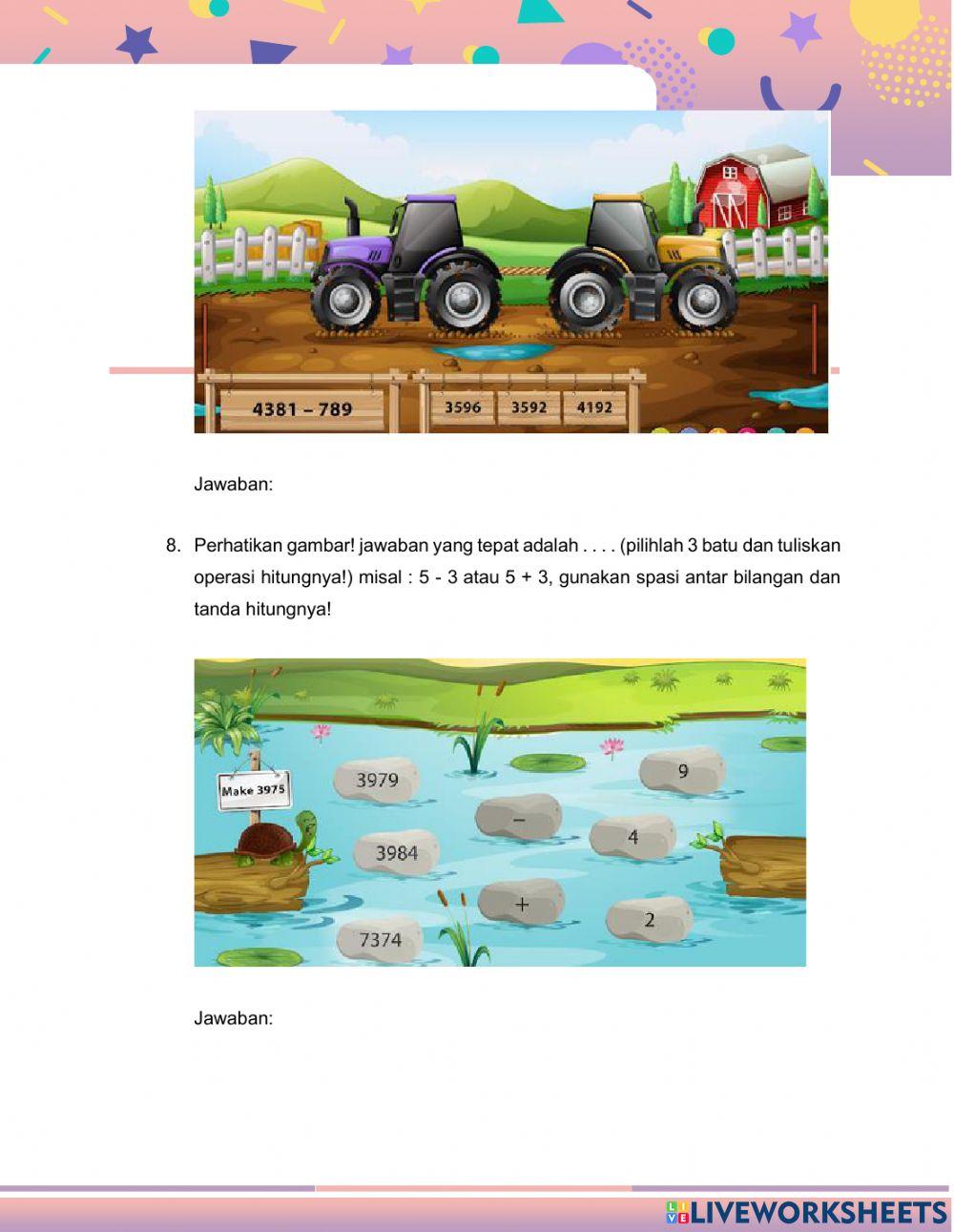 Pengurangan Bilangan Sampai Dengan 10.000