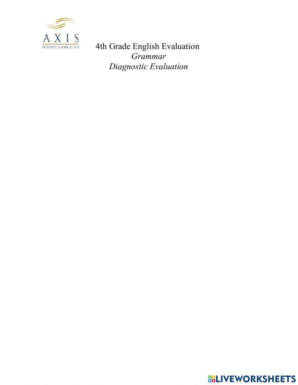 Grammar Diagnostic Evaluation