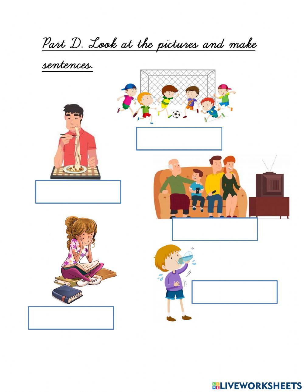 Review. Verb with -ing