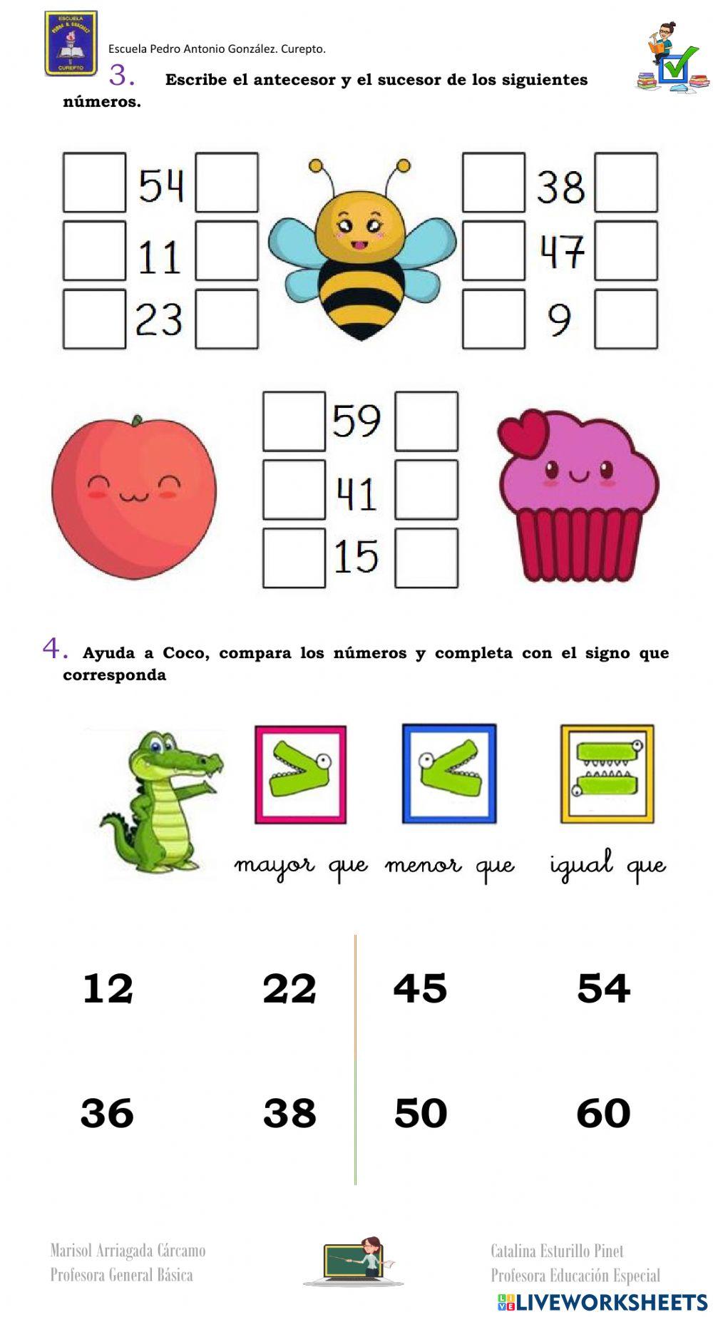 Repaso para evaluación 1º
