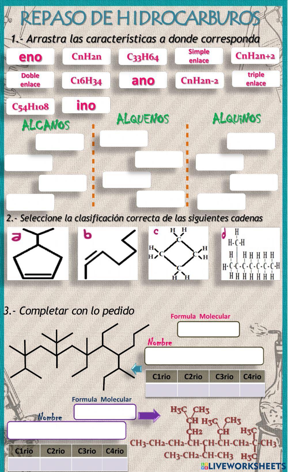 Nomenclatura de hidrocarburos