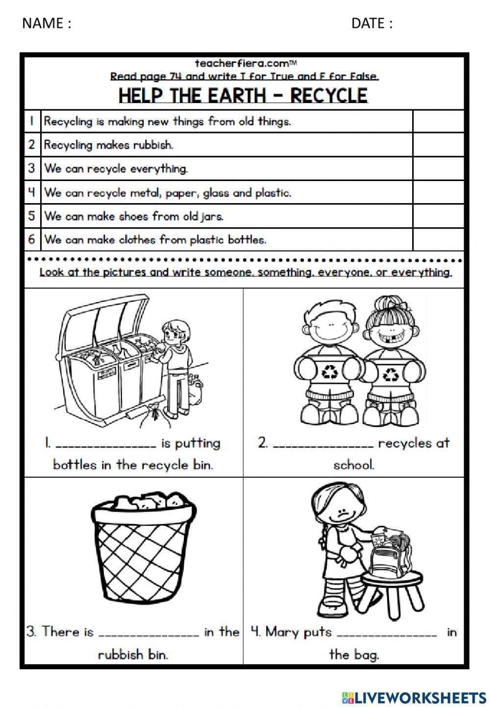 Module 7 Helping Out Indefinite Pronouns page 74&75
