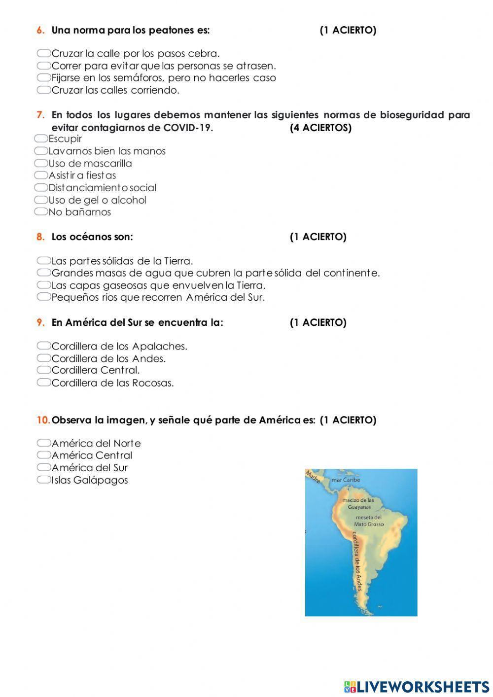 Evaluación diagnóstica de estudios sociales