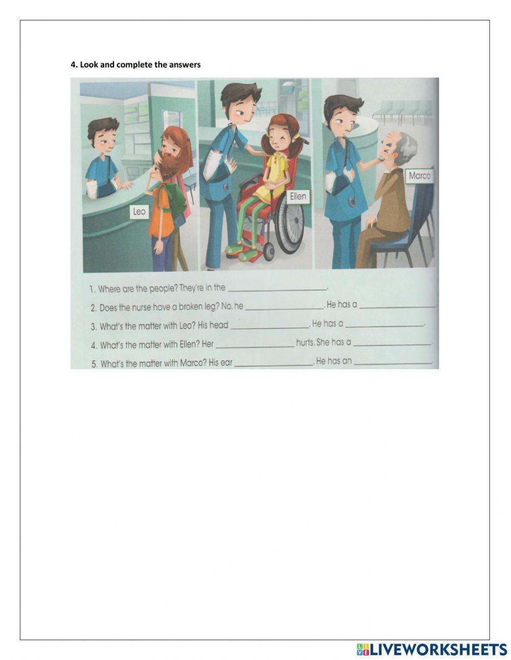 INGLÉS- Test review 5th grade. Agosto